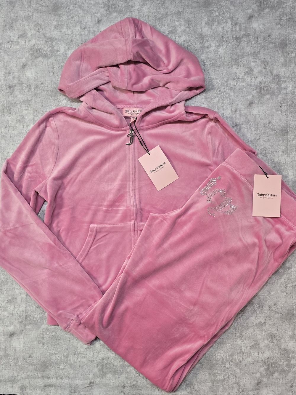 Juicy Couture pink velour tracksuit Size M